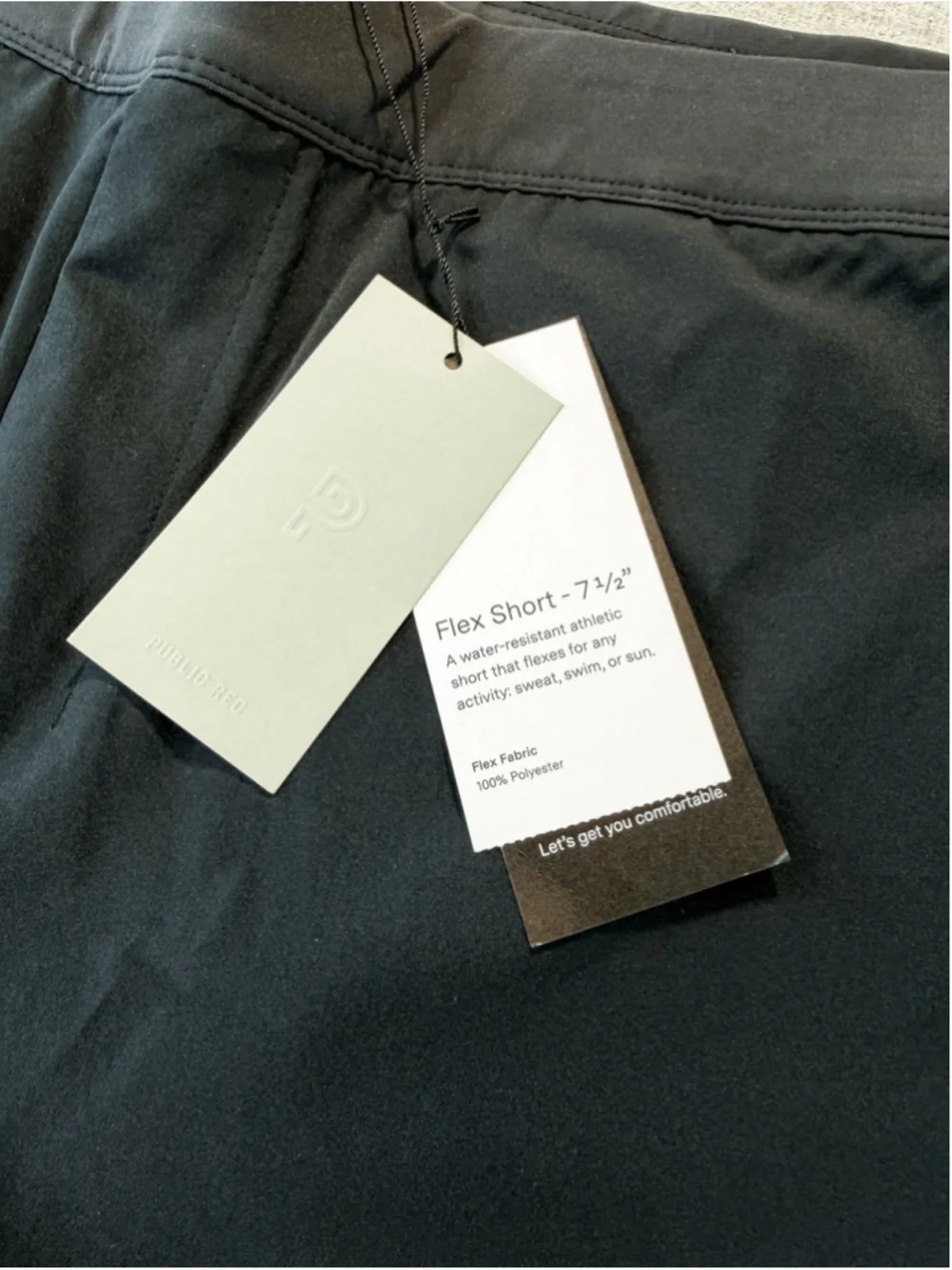 Men’s Public Rec Flex Shorts 7.5 Inseam 42 Black Gym Active Athletic Workout NWT